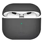 Чехол Uniq LINO Liquid для Airpods 3, силикон, темно-серый