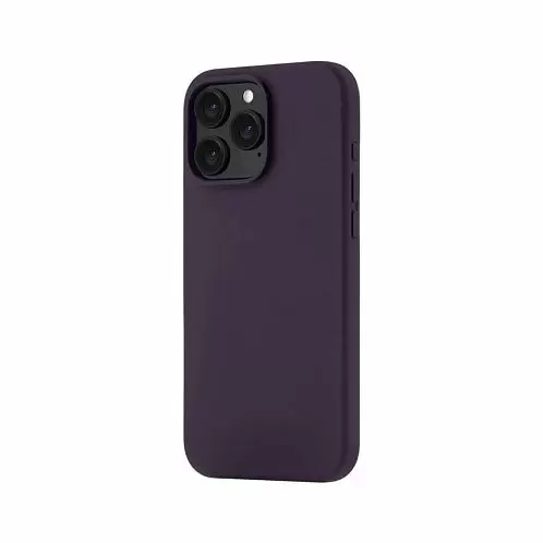 Чехол uBear Touch Mag Case для iPhone 16 Pro Max, силикон, софт-тач, темно-фиолетовый