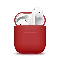 Чехол Elago Silicone case для AirPods, силикон, красный