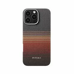 Чехол Pitaka Tactile Woven case для iPhone 16 Pro, Sunset | оранжевый