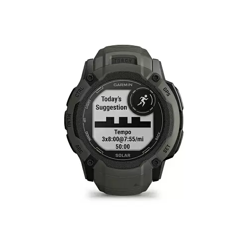 Умные часы Garmin Instinct 2X Solar, темно-зеленый