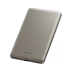 Внешний аккумулятор EnergEA AluPac Air 5K MagSafe 5000 мАч 15W, Ultra Light Aluminium, титановый