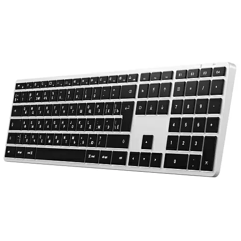 Беспроводная клавиатура Satechi Slim X3 Bluetooth Keyboard-RU, русская раскладка, серебристый