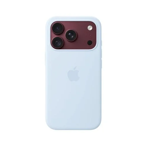 Чехол Apple Silicone Case для iPhone 18 Pro, MagSafe, силикон, холодный голубой / crisp blue