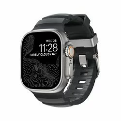 Ремешок Nomad Rocky Point Band для Apple Watch 49/45/44/42mm, storm | черный	