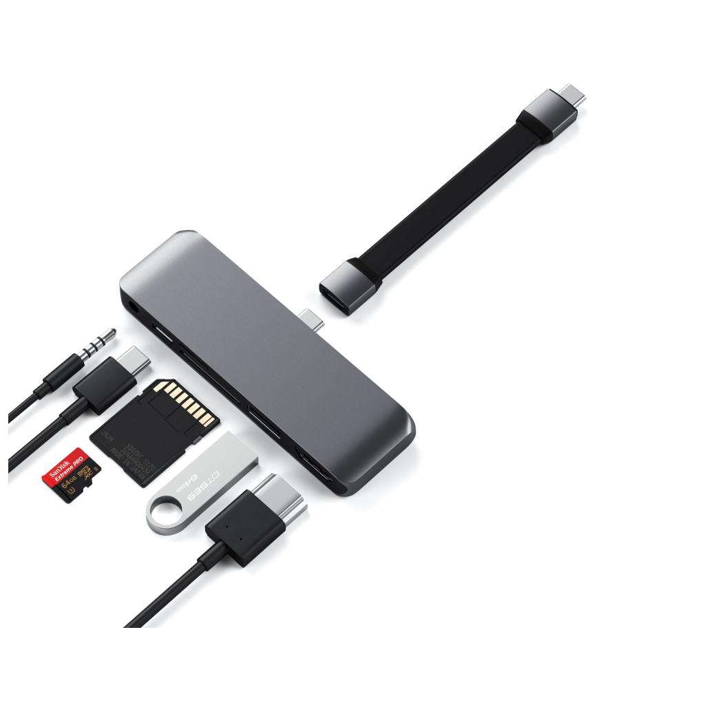 Купить USB-хаб Satechi USB-C Mobile PRO Hub SD, 