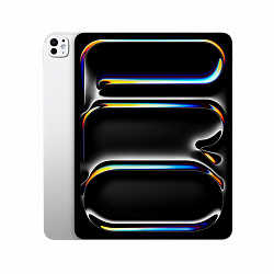 iPad Pro 13" (M4, 2024), Wi-Fi + Cellular, 2 Тб, нанотекстурное стекло, серебристый