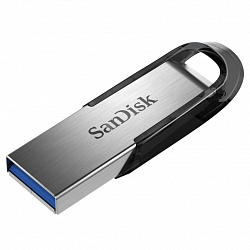 Флеш-накопитель SanDisk Ultra Flair 128Гб, USB 3.0 Flash Drive, серебристый