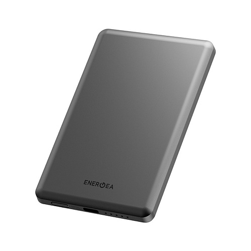 Внешний аккумулятор EnergEA AluPac Air 5K MagSafe 5000 мАч 15W, Ultra Light Aluminium, темно-серый