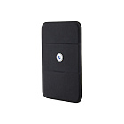 Чехол-бумажник BMW Wallet MagSafe Cardslot Stand Signature Leather with metal logo, черный