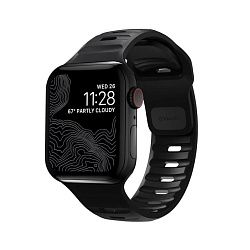 Ремешок Nomad Sport Strap для Apple Watch 49/45/44/42 мм, силикон, черный M/L