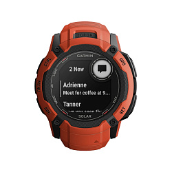 Умные часы Garmin Instinct 2X Solar, красный